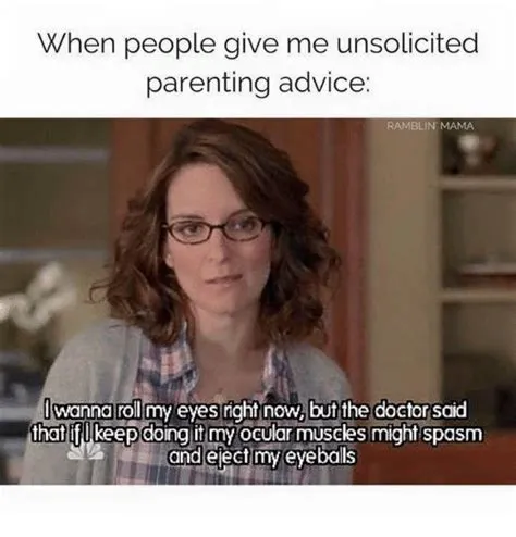 Parenting advice meme