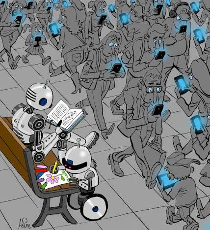 In a world consumed by digital distraction, it's the machines that now read, create, and truly live. 