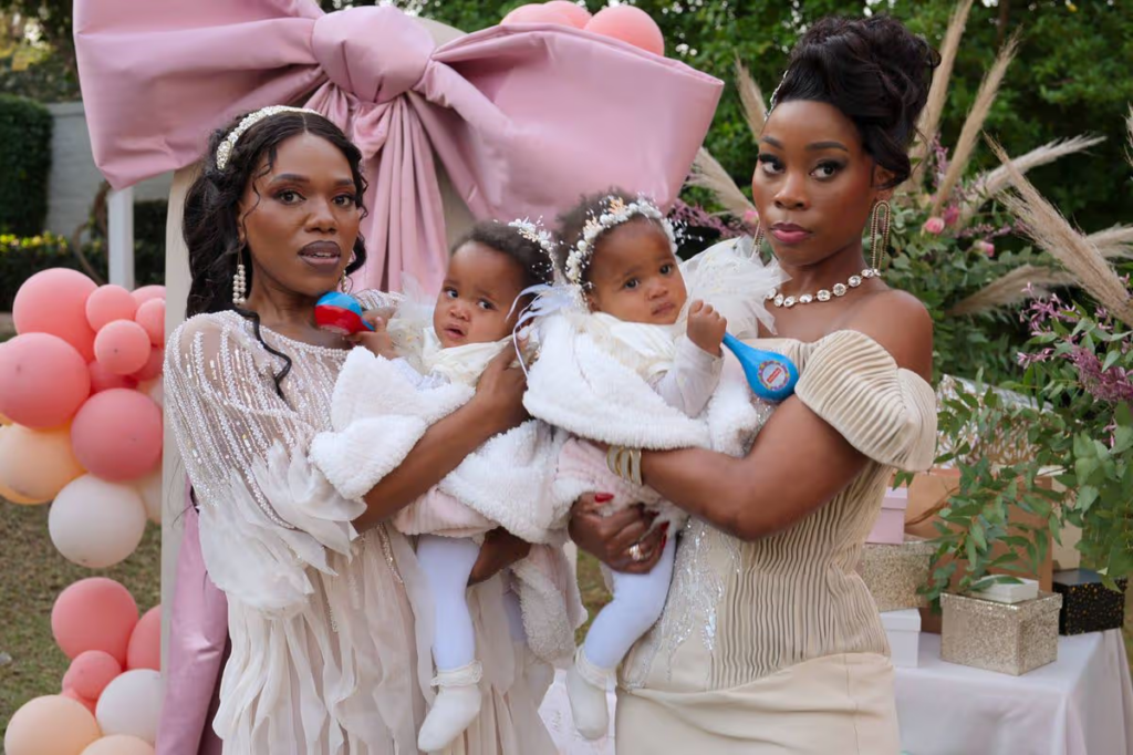 Joyce, Matipa and the Twins from The Polygamist (2026)
